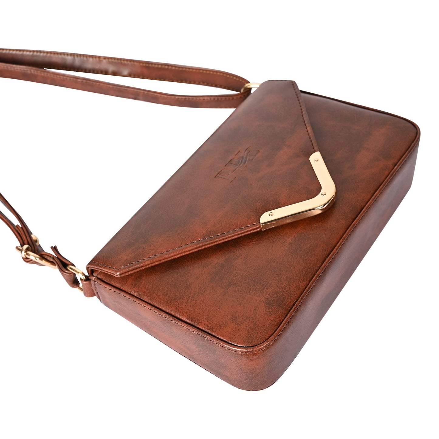 Pramadda Pure Luxury italian georgia Sling Bags for Women Stylish | Ready To Go Trendy Side Crossbody Shoulder Sling Purse for Girls (Brown)