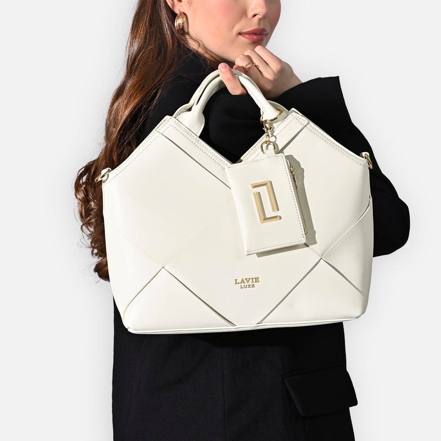 Lavie Luxe Women's Crossway26 Medium Satchel Handbag | Satchel Bag for Work | Ladies Purse | Stylish Shoulder Bag | Gift For Women