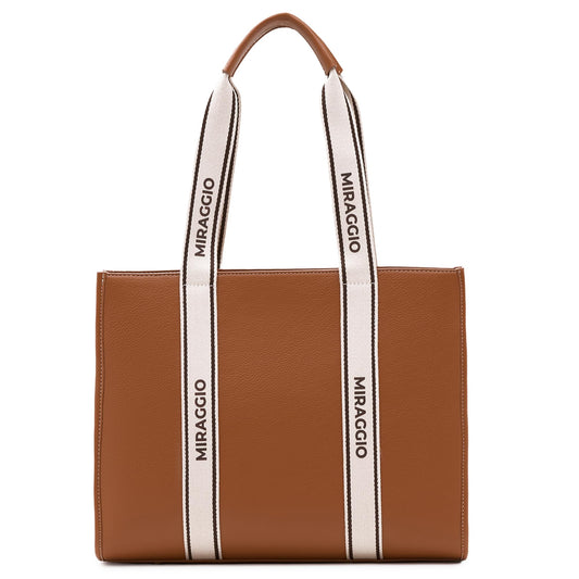 Miraggio Blanche Tote Bag (Brown)