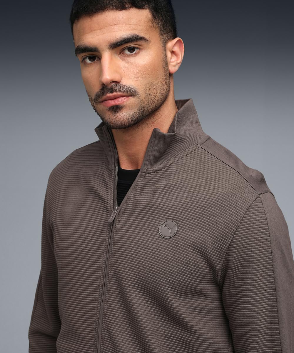 Puma Men Full Sleeve Cotton Full Zip with Pocket Sweat Jacket