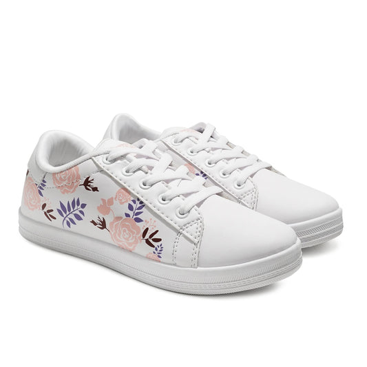 ASIAN Women Jasmine Casual White Sneaker, Stylish Shoes with Lightweight Extra Cushion Canvas lace-Up Shoes for Girl's & Women's…