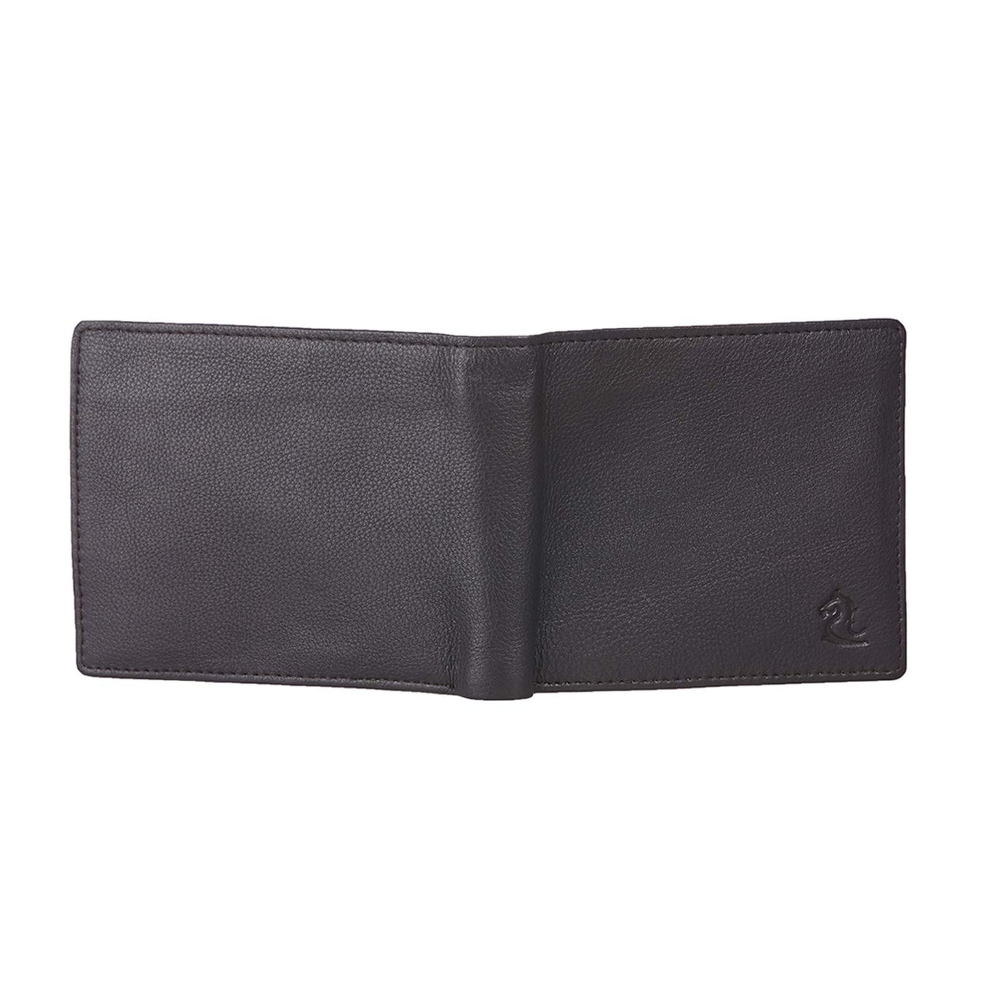 KARA Brown Bifold Men Leather Wallet - Slim Zipped Pocket Genuine Leather Wallet for Men with 9 Credi Card Holder Slot