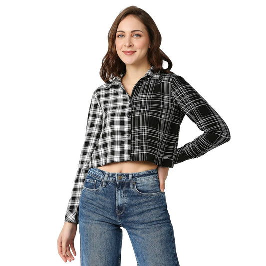 Pepe Jeans Women's Regular Fit Checked Shirts