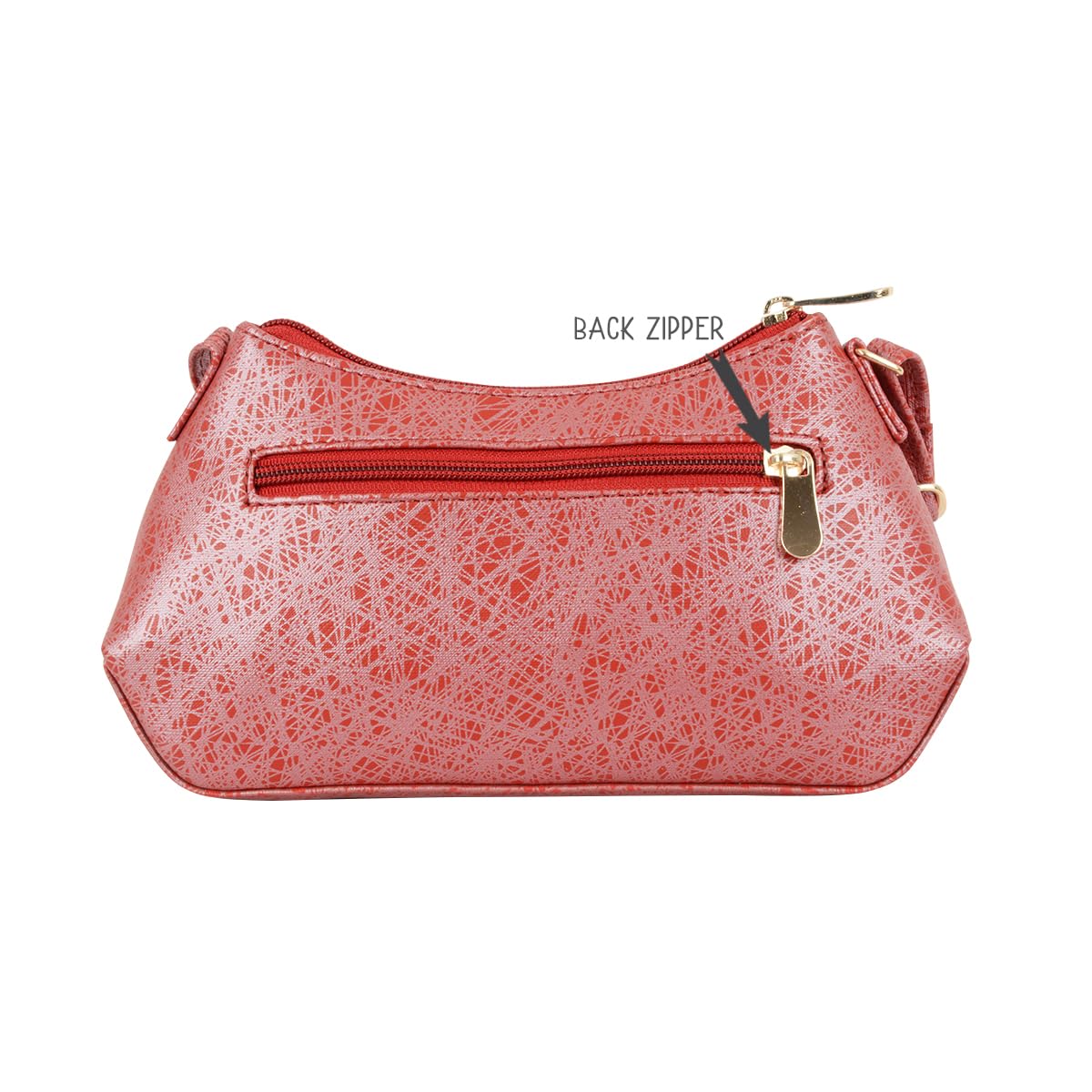 Baggit Women Red Hobo Sling Bag XXS Size | Ladies Stylish Casual Cross Body Purse Handbag