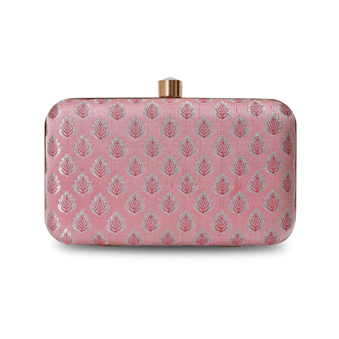THE TAN CLAN Classic Pink Box Clutch for women Purses Luxury Handbags for ladies Bag for Women – Elegant Evening Handbag, Stylish Purse with Magnetic Closure