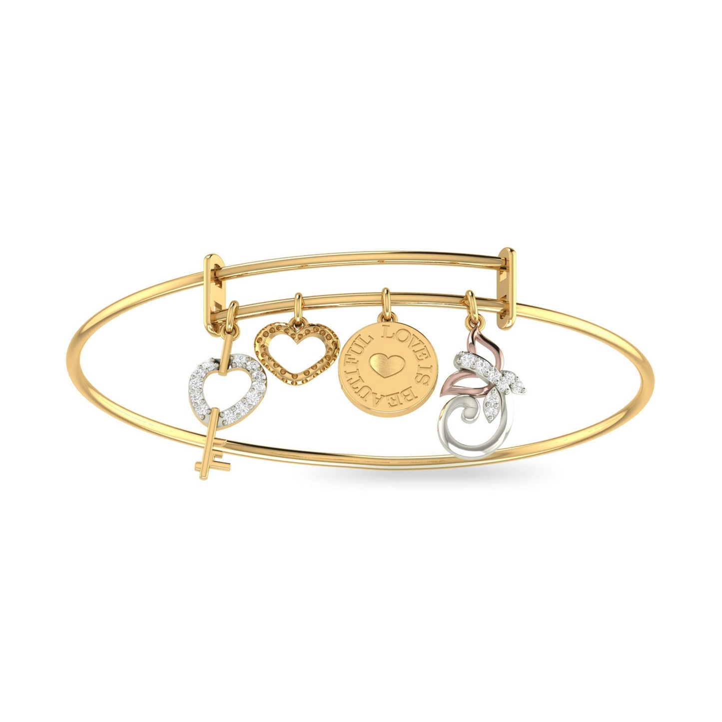 PC Jeweller 18k (750) Yellow Gold and Diamond Bracelet for Women