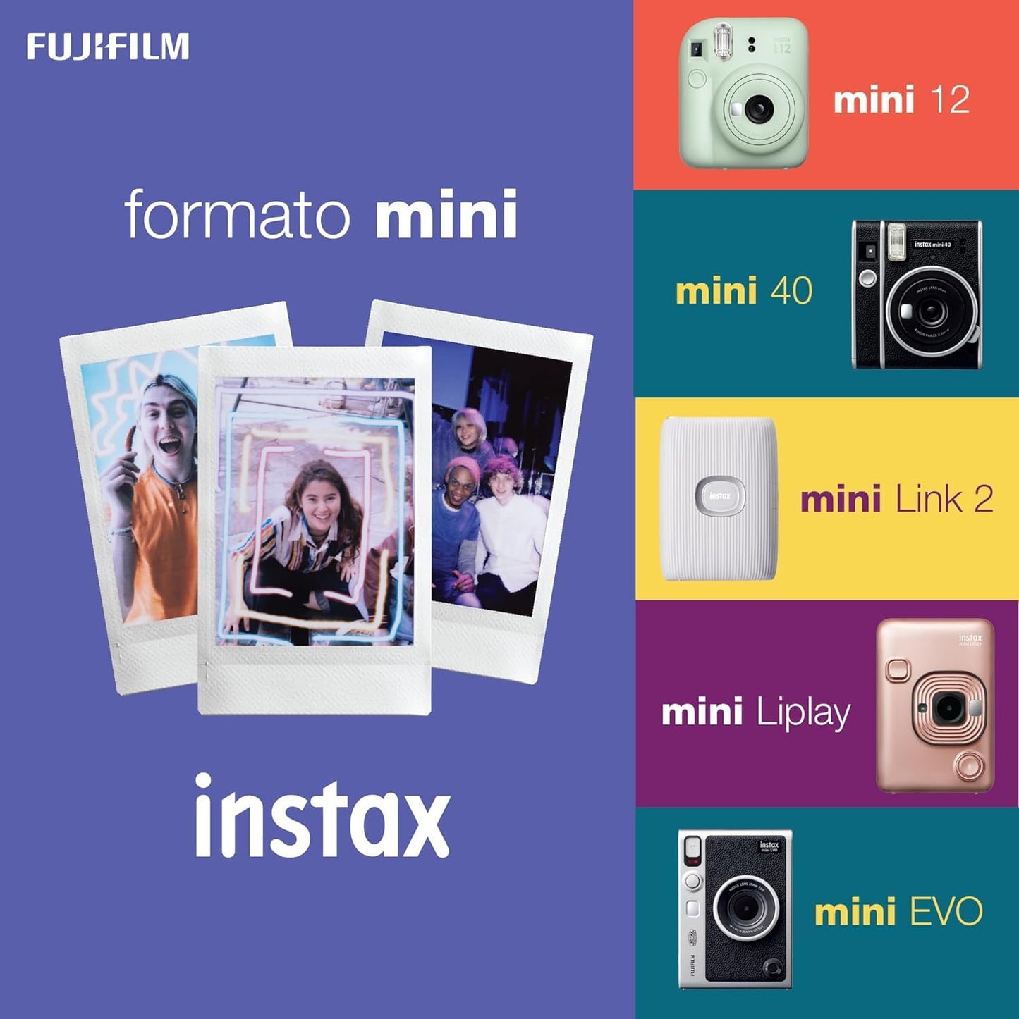 Fujifilm Instax Mini LiPlay Hybrid Instant Camera (Stone White)