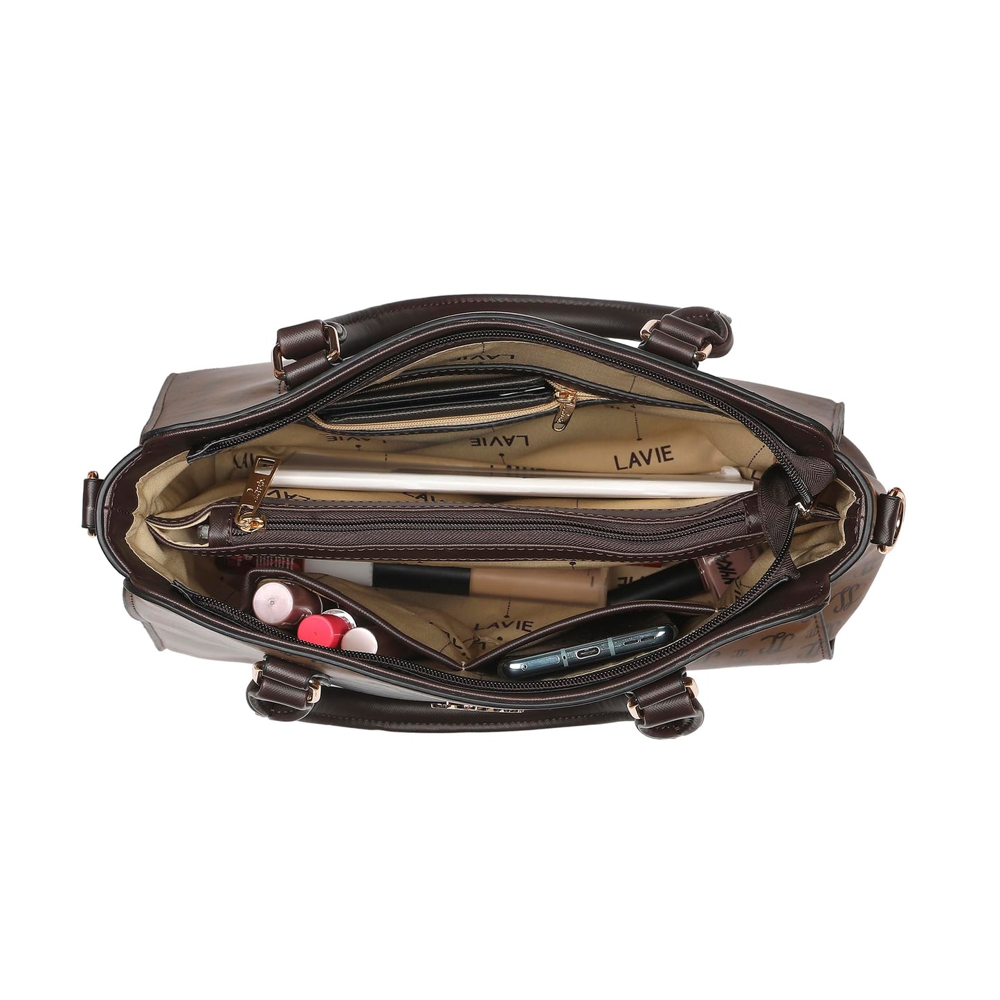 Lavie Women's Mono LL Tyra Medium Satchel Handbag |Ladies Purse Handbags