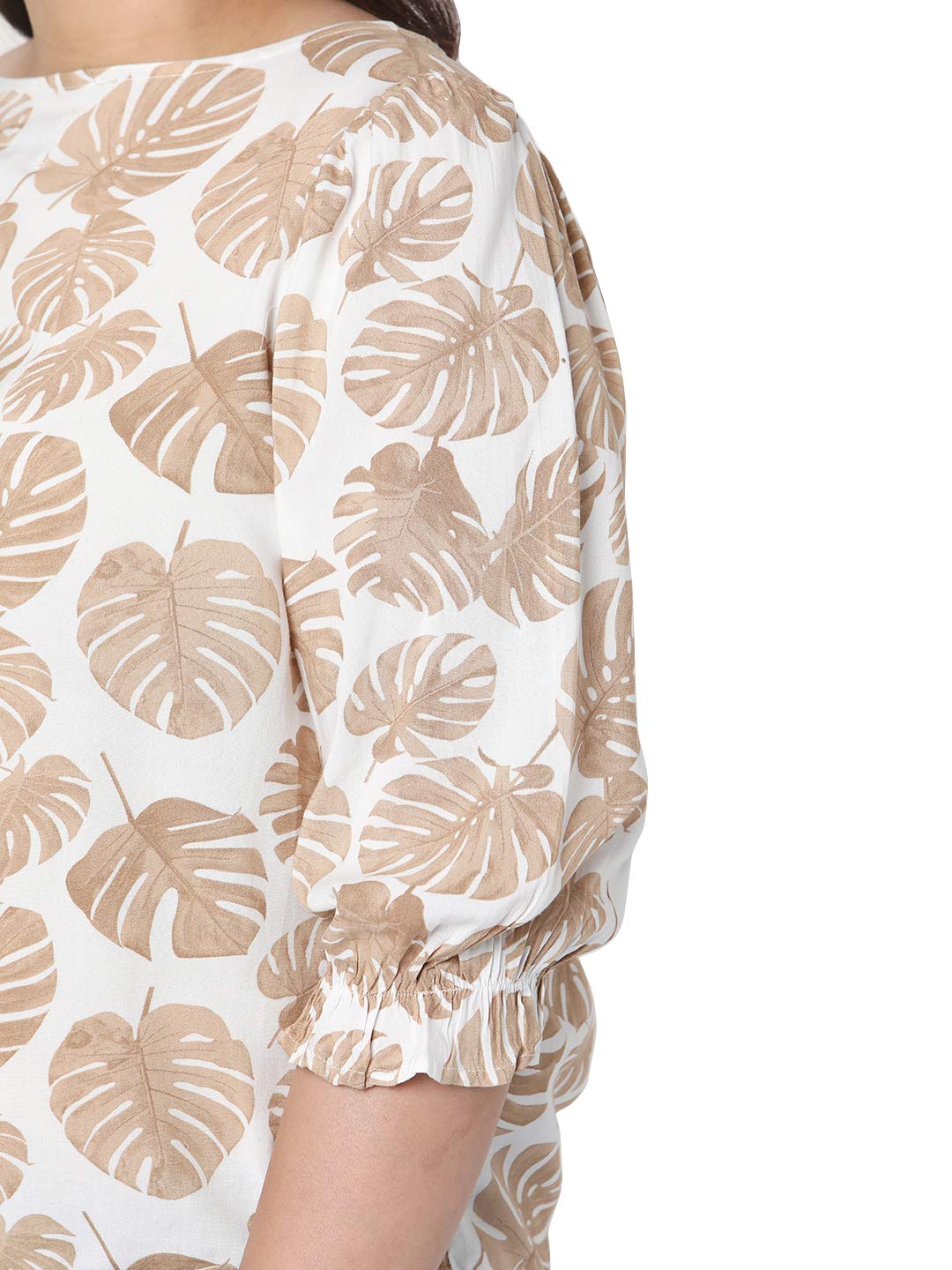 VERO MODA Women's Regular T-Shirt (10255912_Golden Haze M)