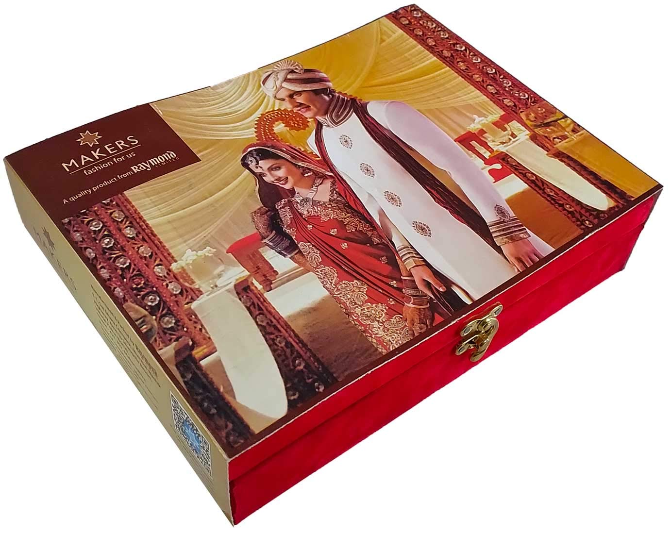 Raymond Fabrics Makers Men's Poly Cotton Combo of Unstitched Plain Shirt and Trouser Fabric Set - Gift Pack (Multicolour, Free Size)- Set of 4