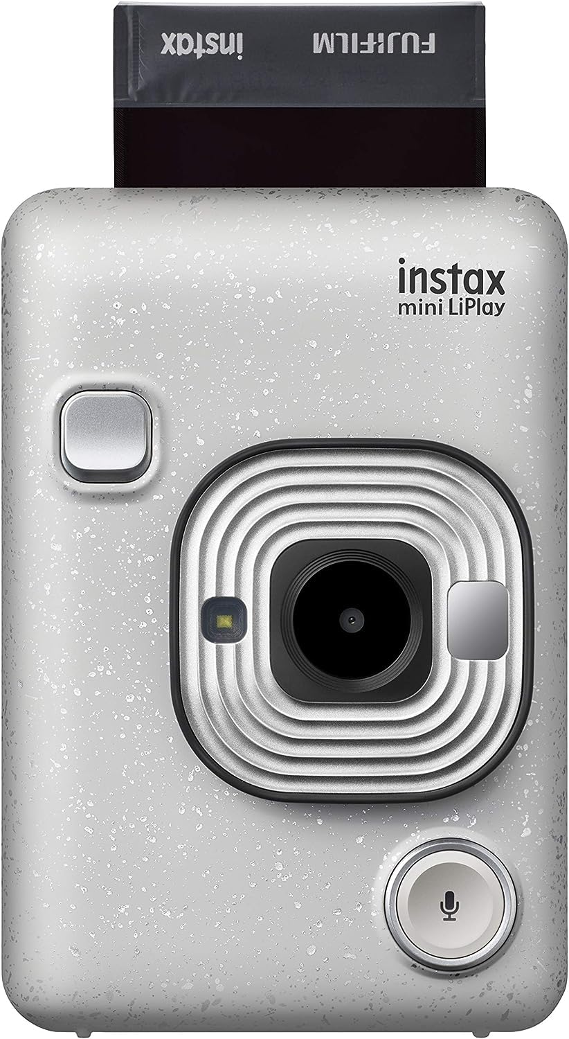 Fujifilm Instax Mini LiPlay Hybrid Instant Camera (Stone White)