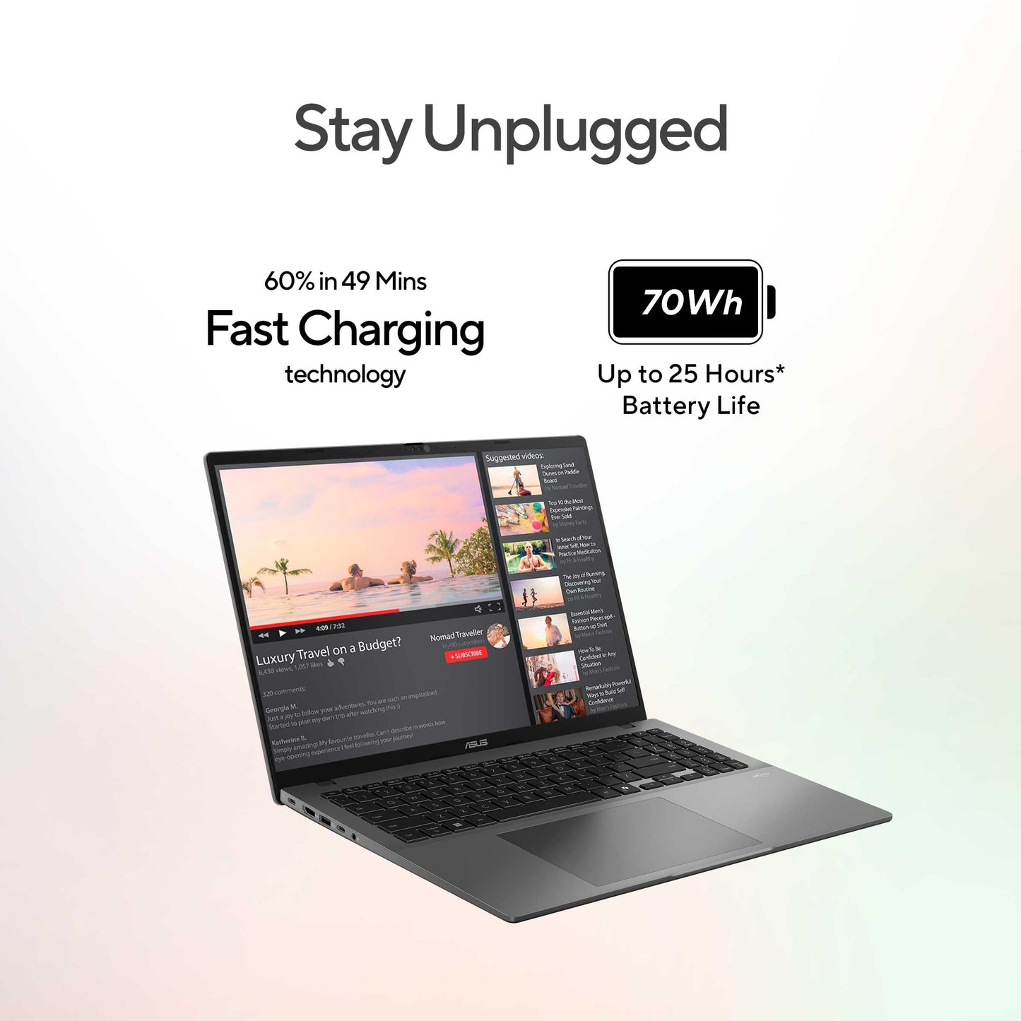 ASUS Vivobook S16 (2026), Smartchoice,Intel Core Ultra 7 355 (Series 3),16GB RAM, 1TB SSD, OLED, 16"(40 cm),Win 11, M365 Basic(1 Year), Office 2024, Matte Gray,1.7 Kg, S3607AA-SH089WS, Copilot+ PC