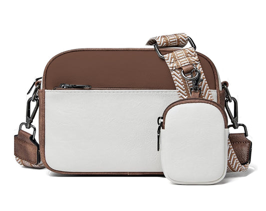 LEFFIS CROSS BODY SLING BAG FOR WOMENS AND GIRLS WITH SMALL COIN PURSE (PCN-001) (WHITE)