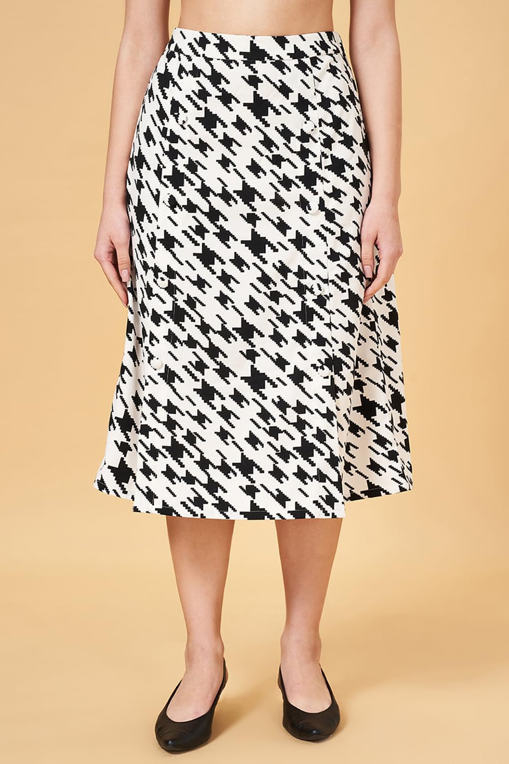 Women's Annabelle Off-White Skirt Slim Fit,Marshmallow,34