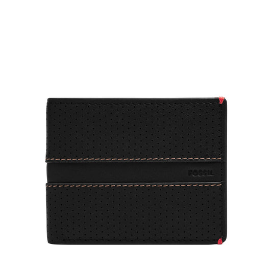Fossil Mens Leather Sport Tourer Black Wallet ML4657001