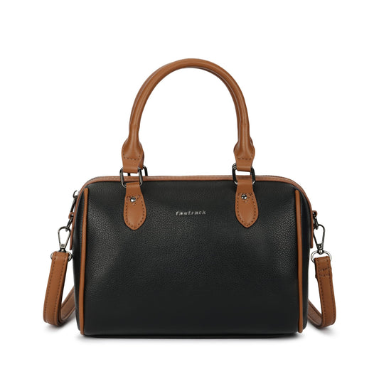 Fastrack Swirl Satchel | Women’s Faux-Leather Satchel| Dual Carry Handles, Adjustable Strap & Spacious Main Compartment