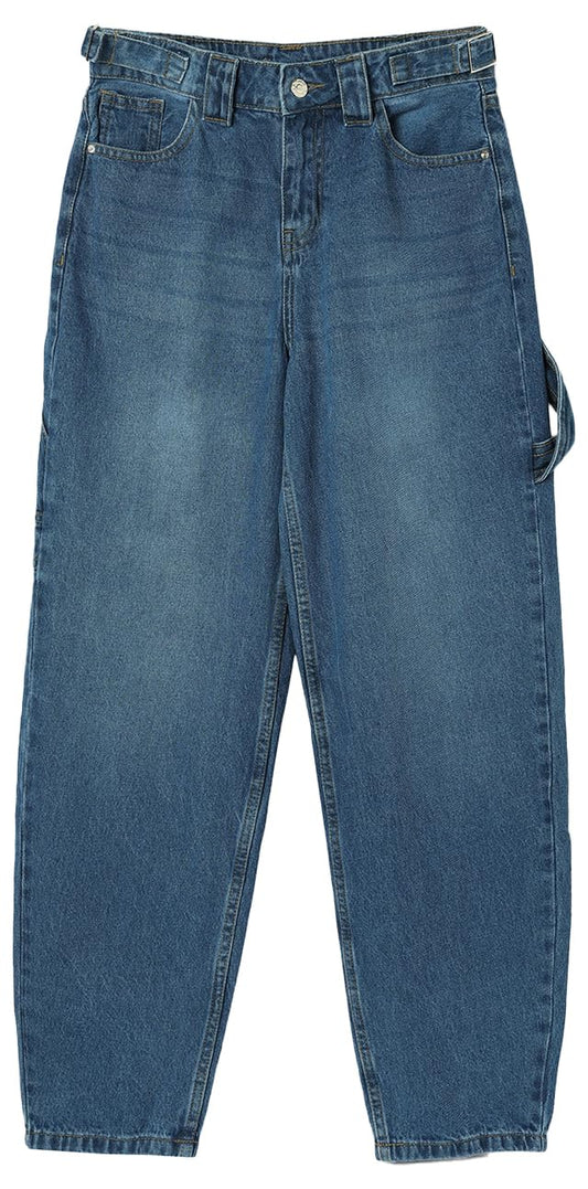 Max Girl's Regular Jeans (P24ETN09_Mid Blue