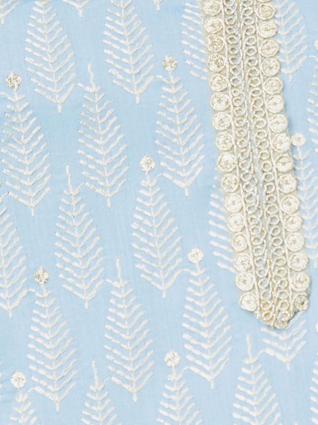 Max Women's Polyester Embroidered Regular Kurta (PFEKPA24TA_Blue