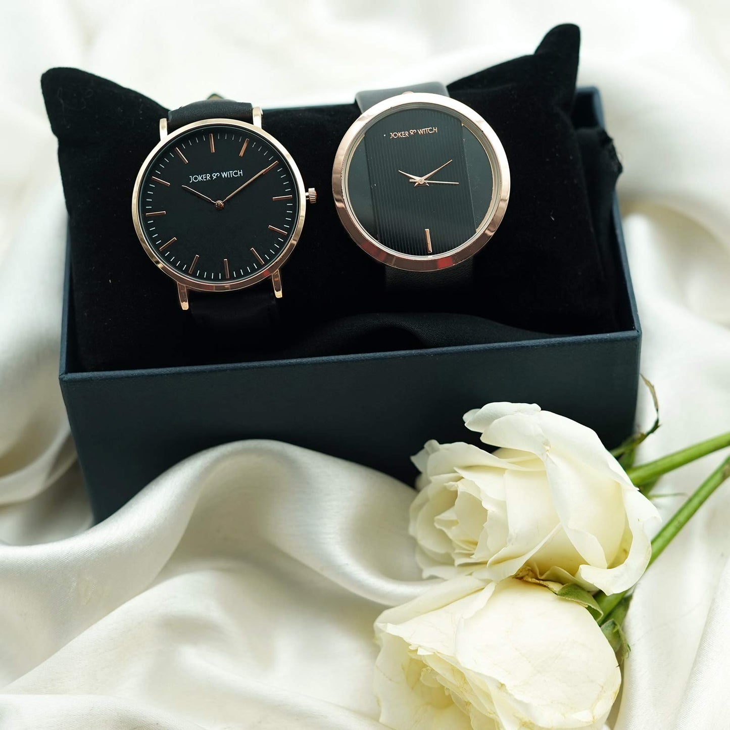 Joker & Witch Buffy & Angel Couple Watch Gift Set for Men and Women