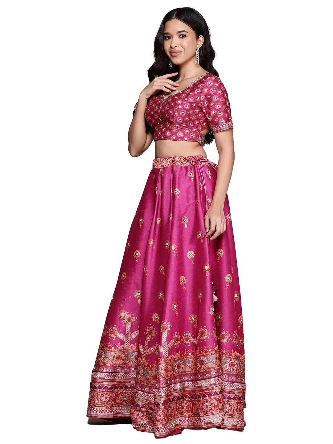 Aarke Ritu Kumar Purple Tanishqa Lehenga With Blouse And Dupatta