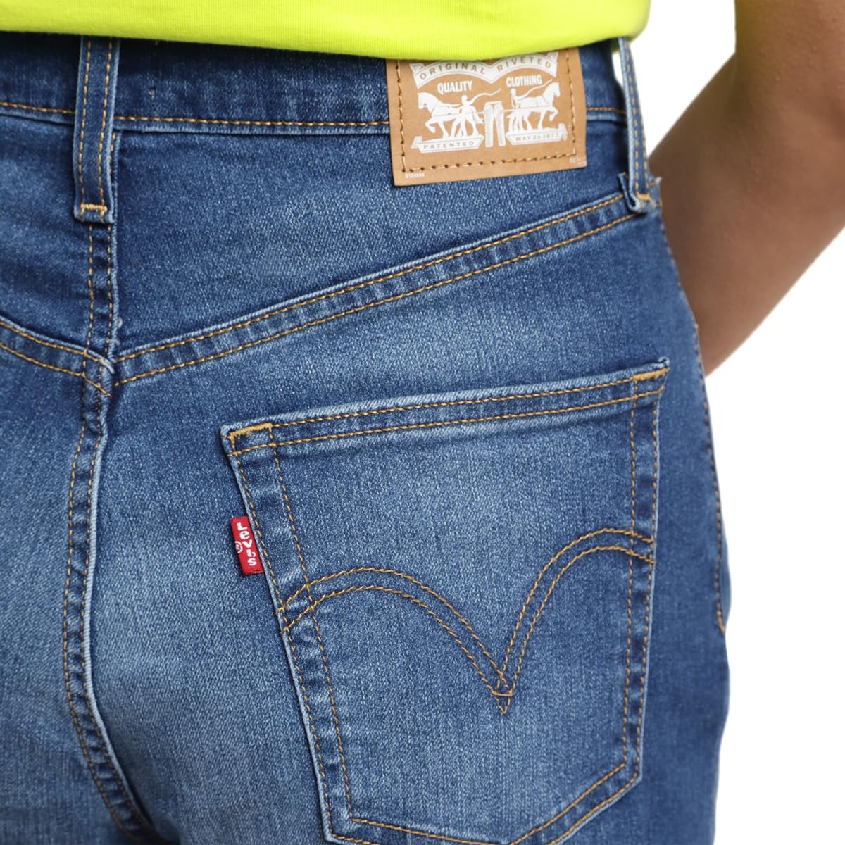 Levi's Women's Straight High Rise Jeans (A7713-0007_Blue, 32