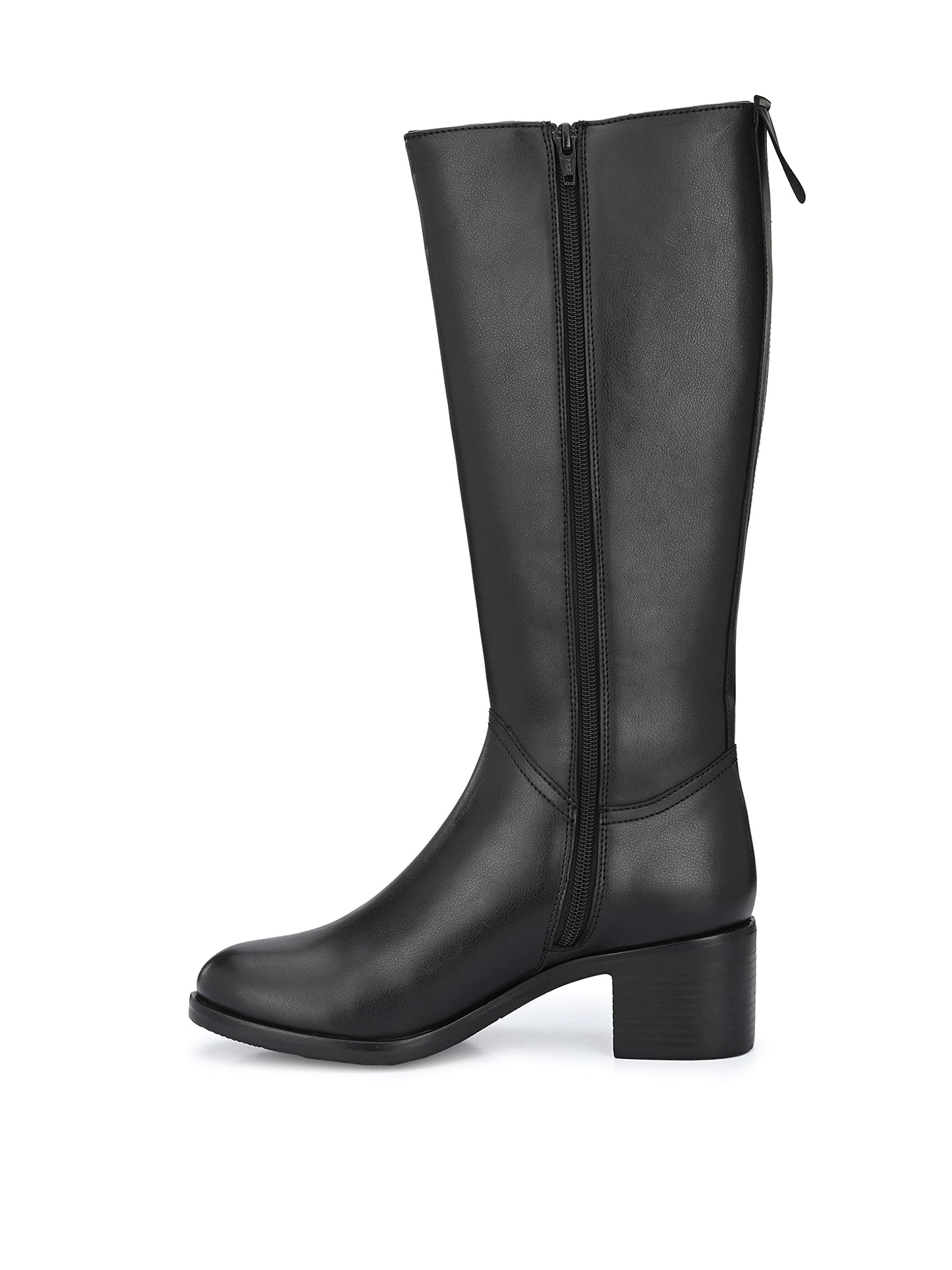 Delize Womens Tan/Black Knee Boots