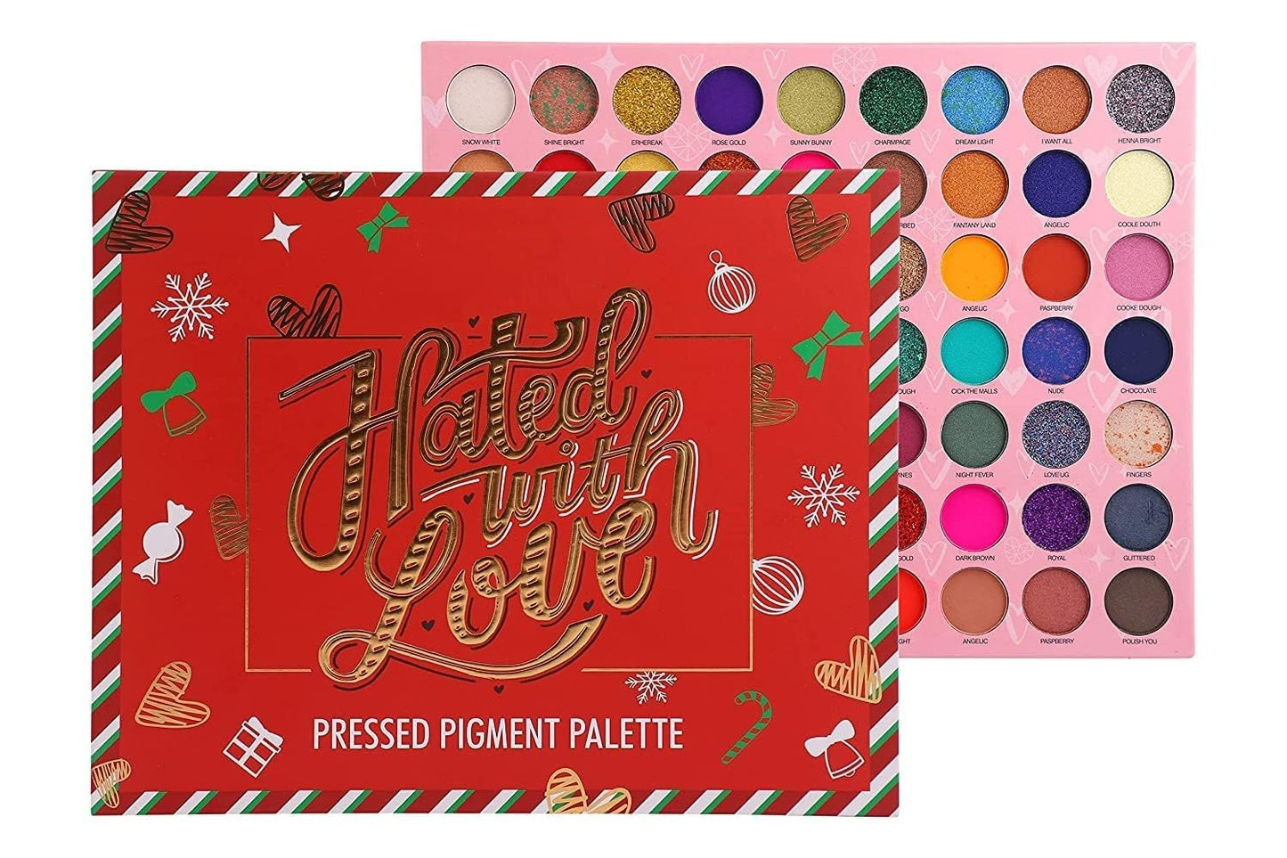 MF® 63 color eyeshadow Hated With Love Original Eyeshadow Palette - Long Lasting Waterproof Shades for Girls, Multicolor, Matte and Shimmery Finish