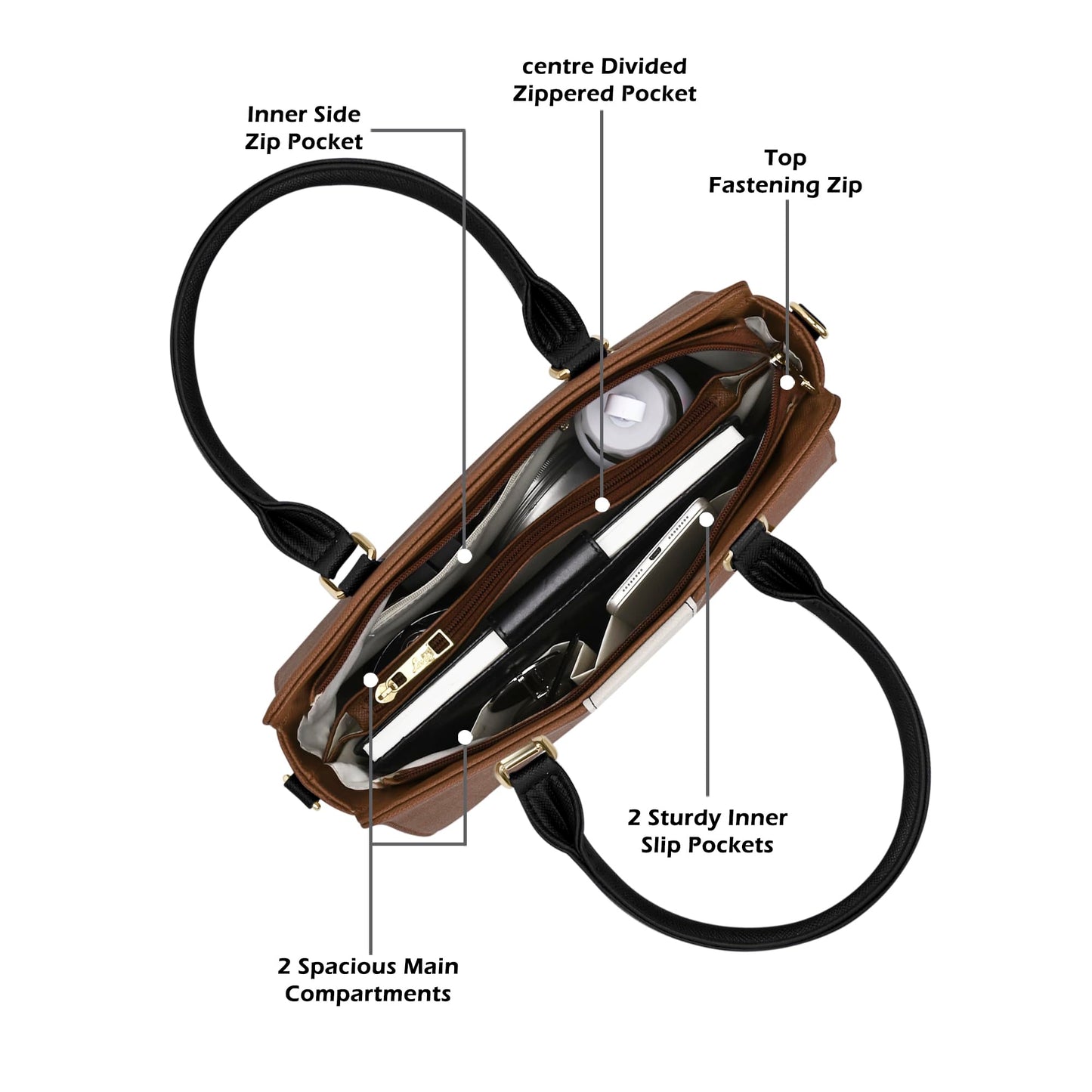 Lavie Women's Willow Colorblock Satchel Bag | Satchel Handbag |Ladies purse | Stylish Shoulder Bag | Gift for Women