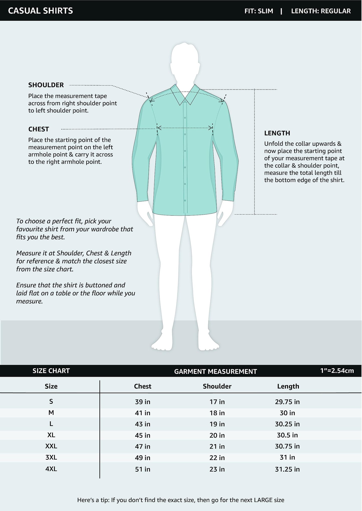 Amazon Brand - INKAST Men's Cotton Solid Slim Casual Shirt (In-S-06B_Medium Blue_X-Large Xl)