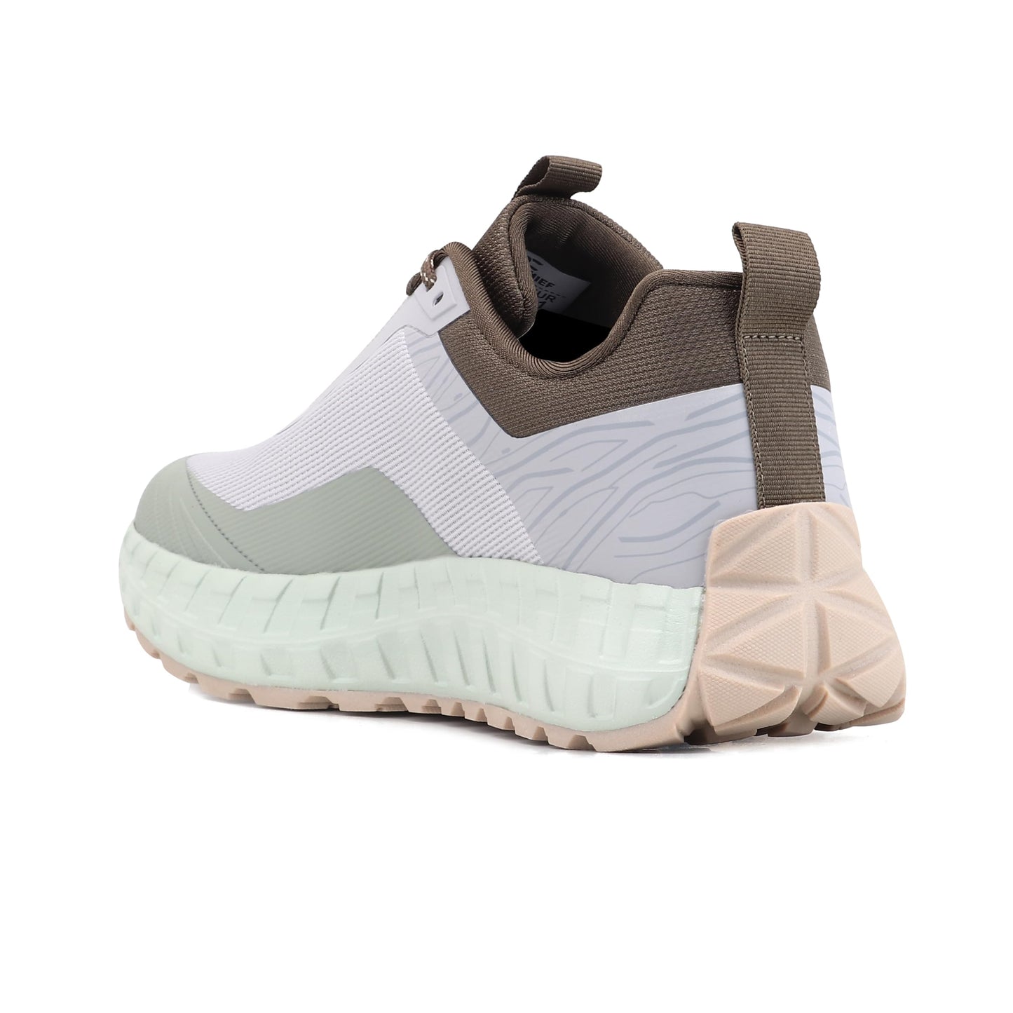 Red Chief Running Shoes for Men | Lightweight Sports Footwear | Olive-White Stylish Design | Air Mesh Upper (R1735)