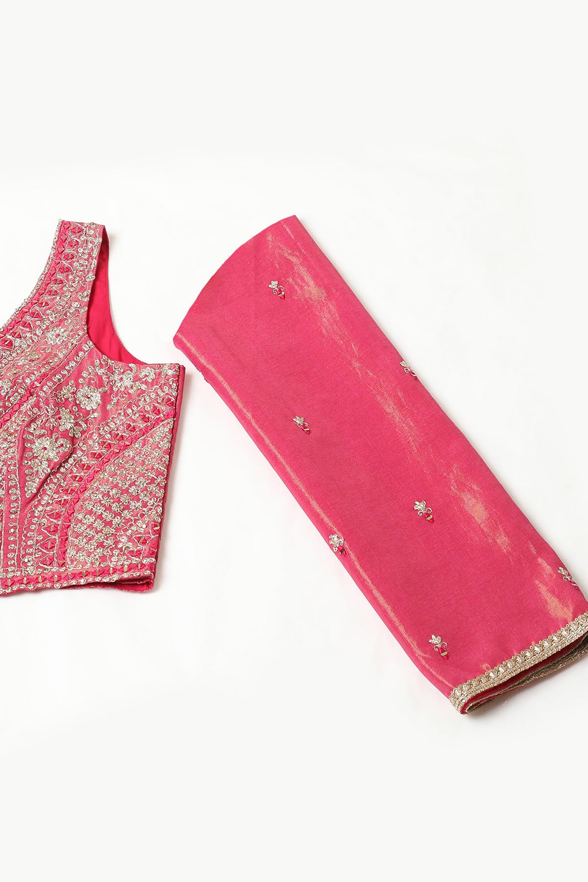 Soch Women's Pure Georgette Lehenga Choli (OWS5CD21620A_Fuchsia_XL)