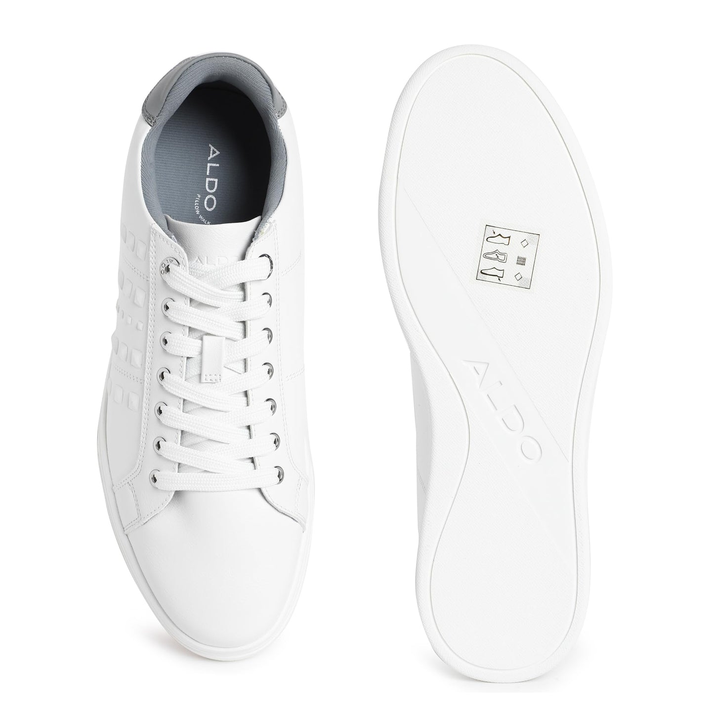 Aldo ABADRIC100 Men White Sneakers (White, 6)