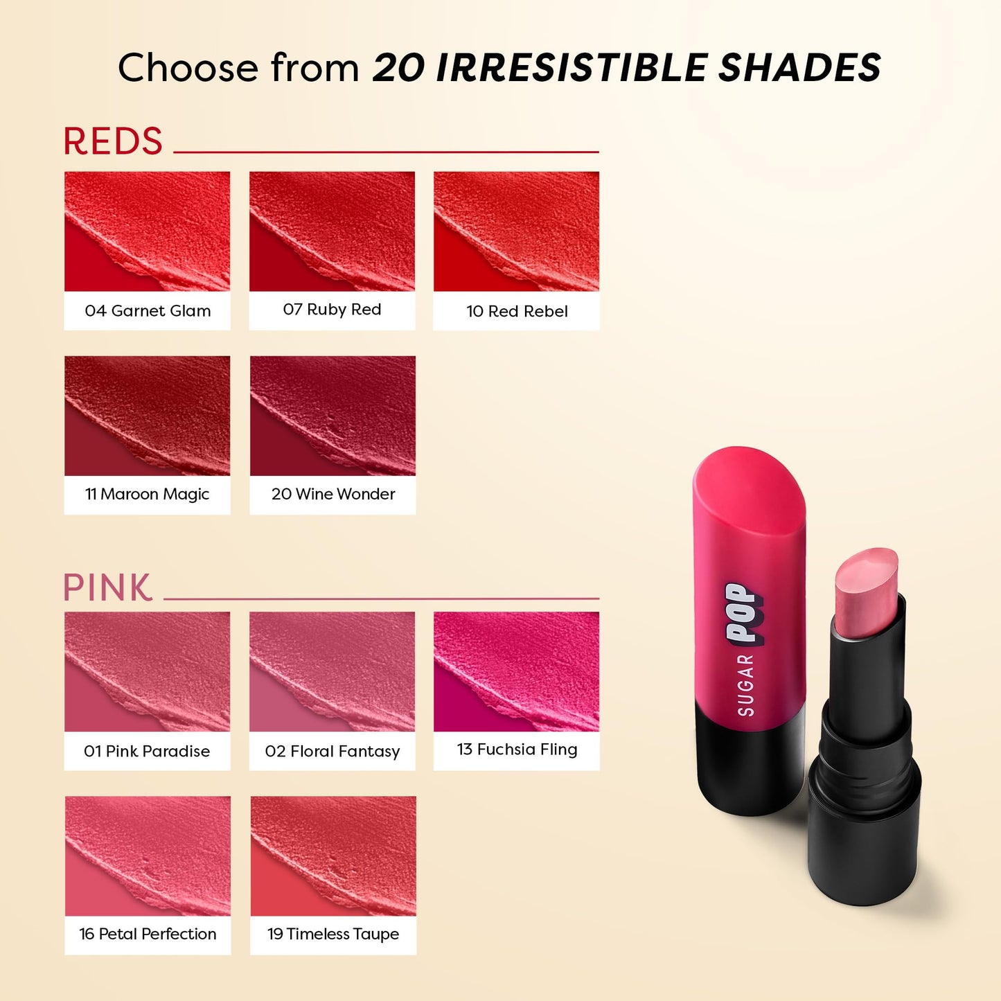 SUGAR POP Ultrastay Transferpoof Matte Lipstick with Vitamin E | Smooth Glide | Waterproof | Longlasting | 4gm - 14 Bronze Beauty
