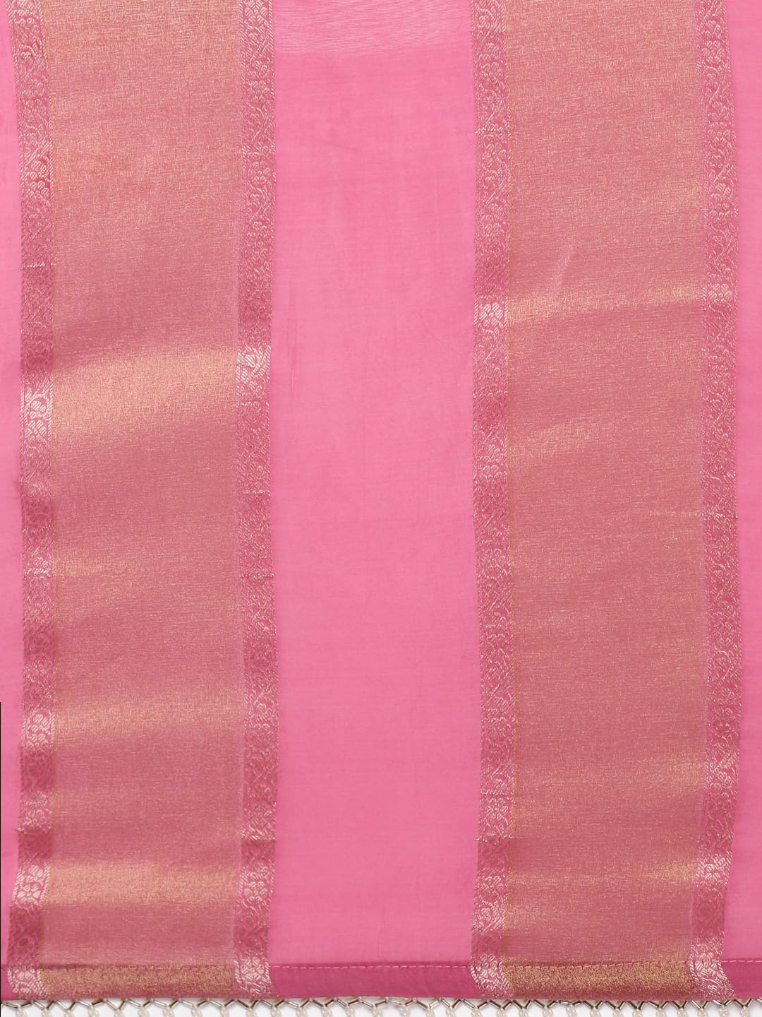 MOHEY Pink Art Silk HAND EMBROIDERY|ZARI WEAVE Saree for Women