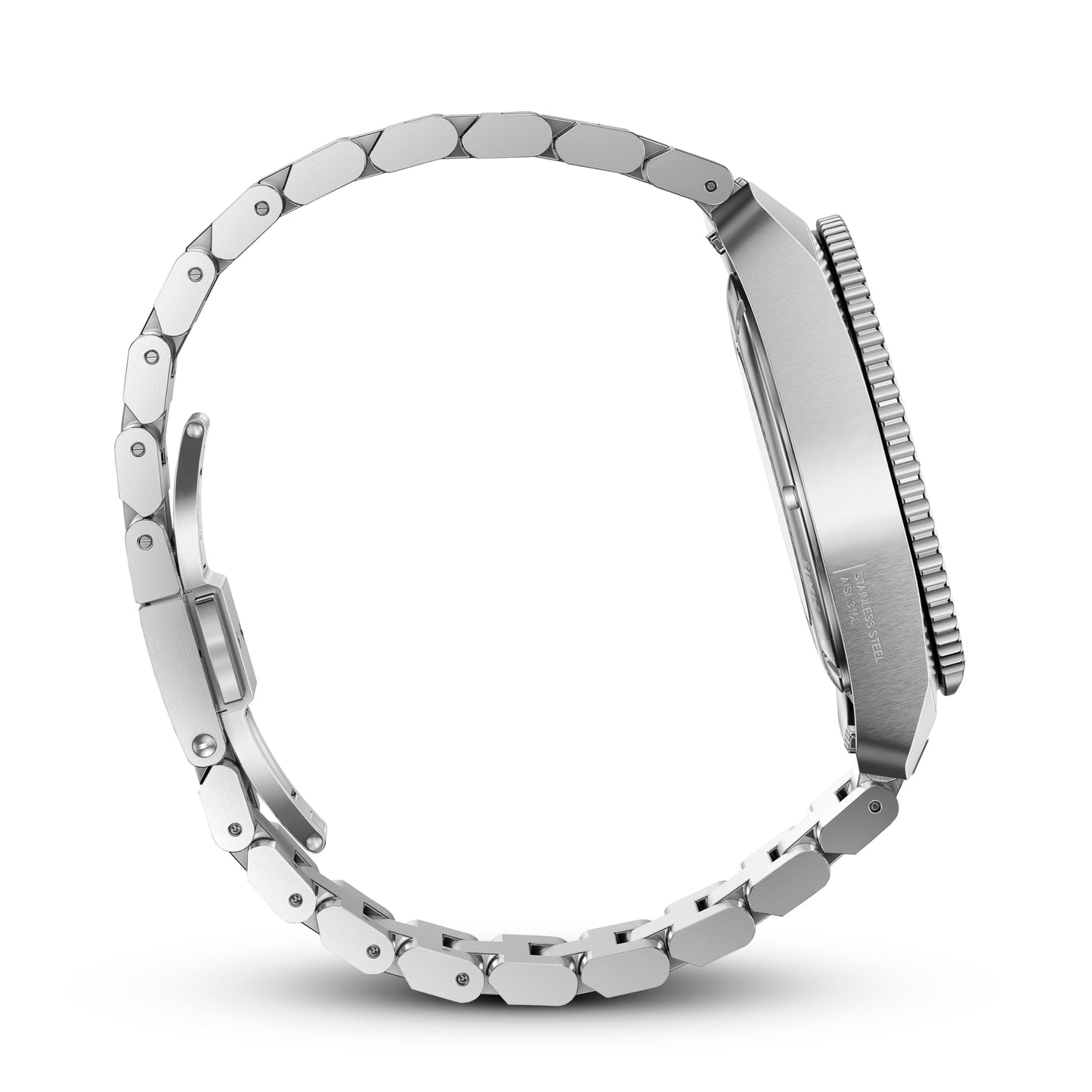 Victorinox Stainless Steel Journey 1884, Automatic Swiss Made Men's Analog Watch, Green Dial, 43 Mm, Water Resistant Up To 200 M, Sellita Sw 200-1 Movement, Wrist Watch For Men | 242015,Silver Band