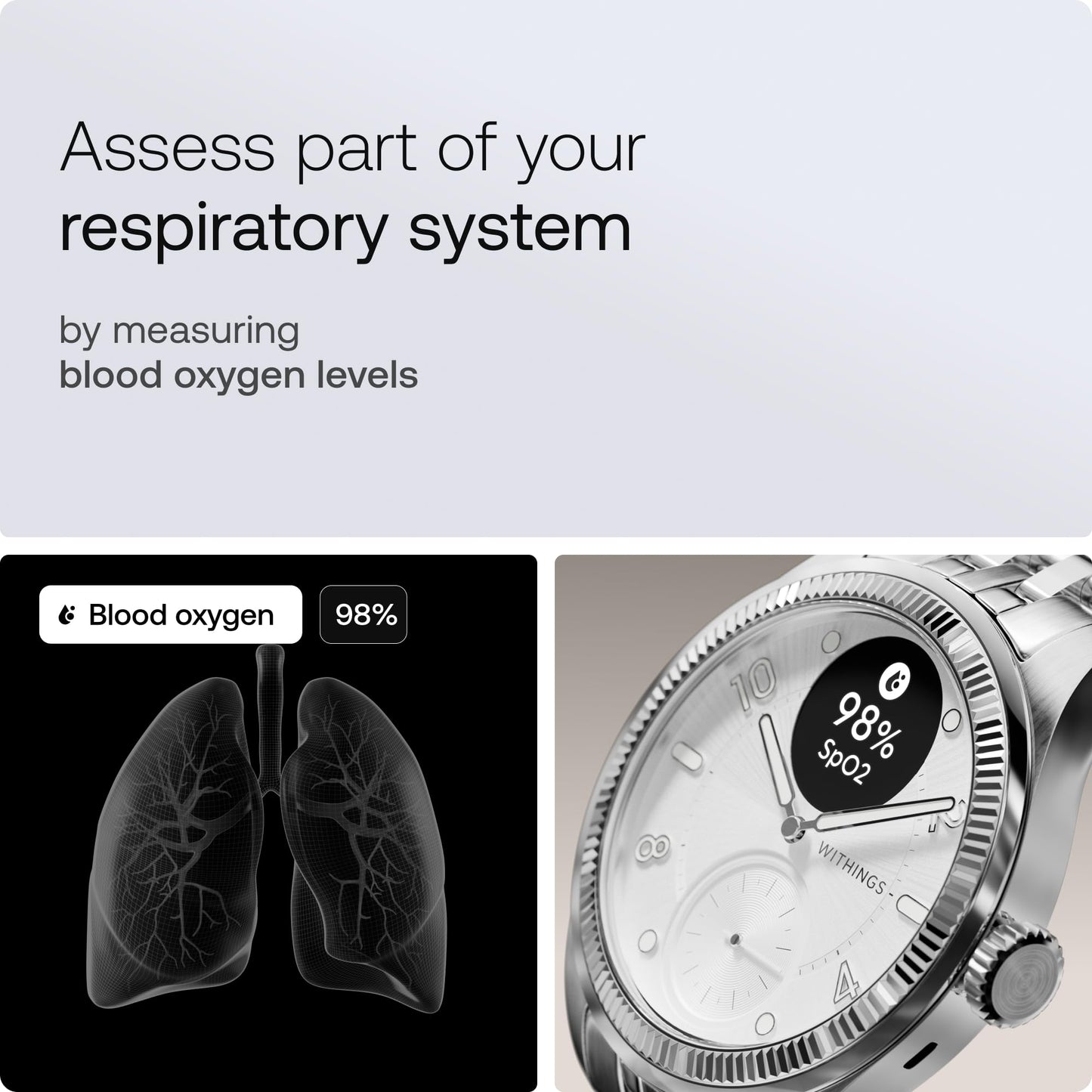 Withings ScanWatch Nova Brilliant, Heart Health Hybrid Unisex Smartwatch- ECG, SPO2, Temperature Monitoring, Sleep, Respiratory Health, Cycle Monitoring, 30-Day Battery Life, iOS & Android, Silver