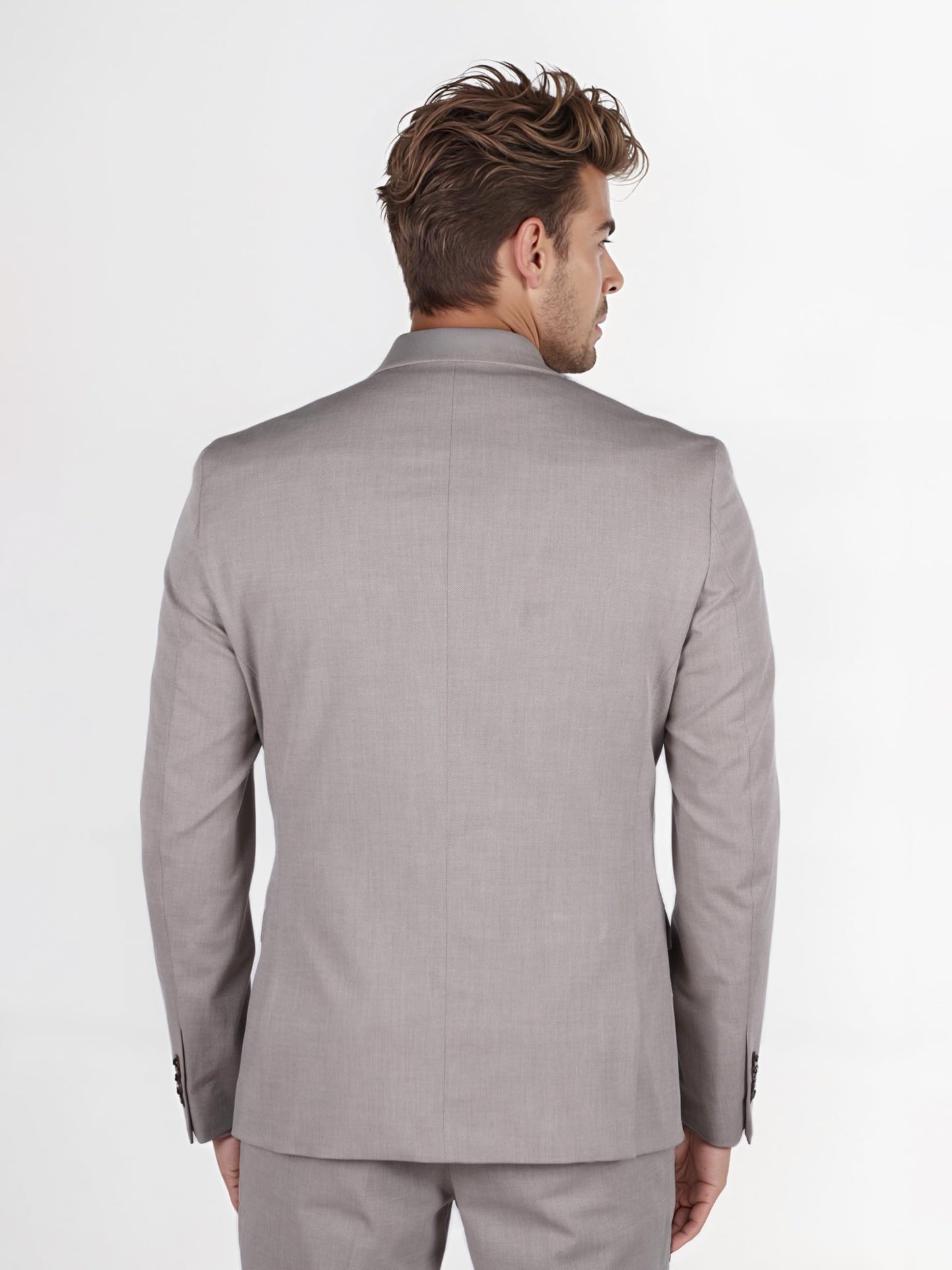 Celio Men Beige Solid Regular Fit Viscose Rayon Formal Blazer (3596656264394, Beige, 40)