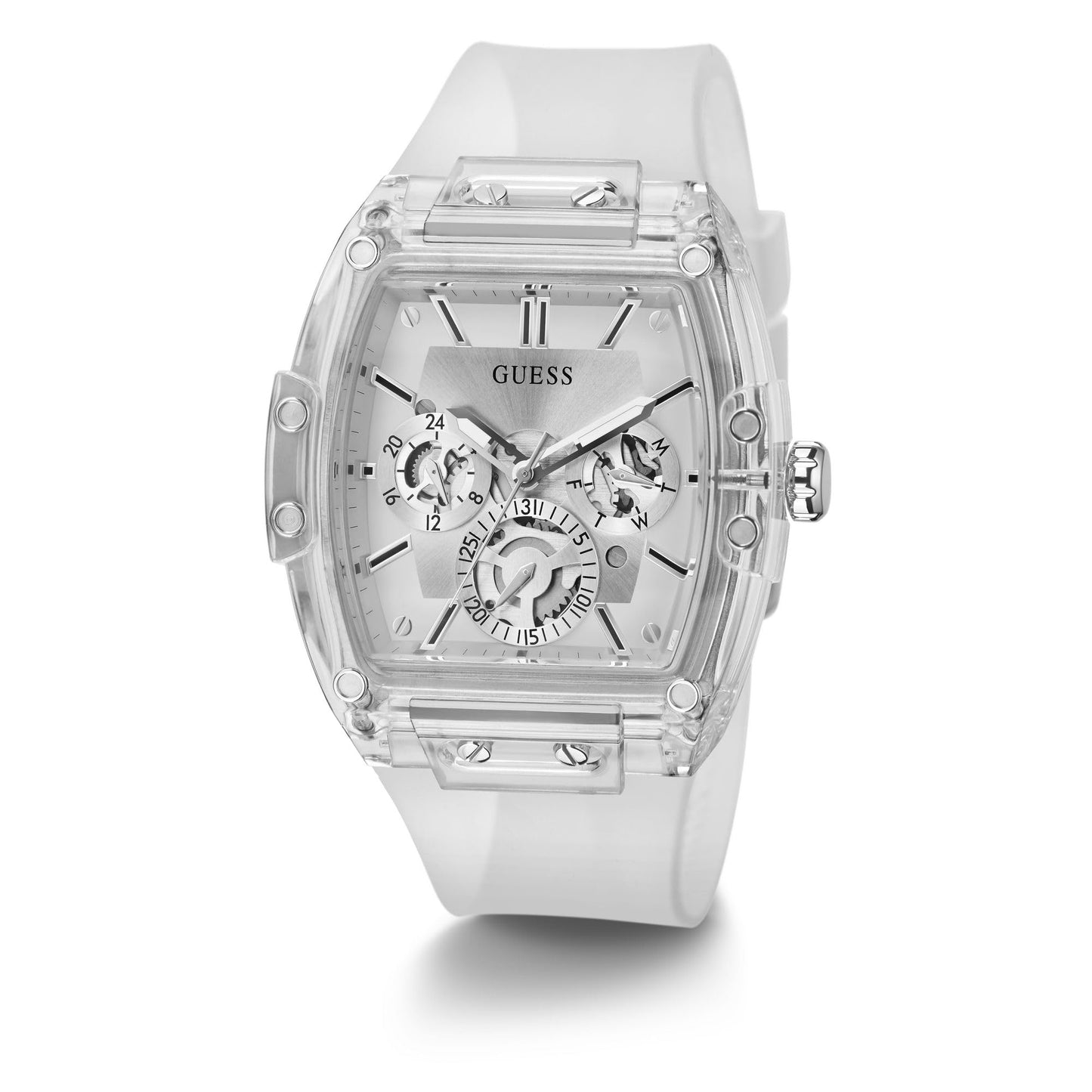 GUESS Analog Silver Dial Men's Watch-GW0203G1