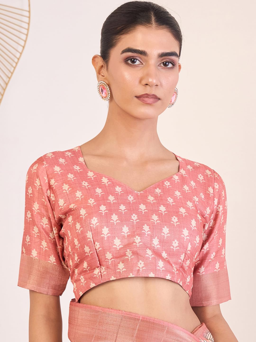 AKHILAM Women's Satin Silk Ethnic Motif Printed Saree With Unstitched Blouse Piece (ZARIKA201_HS_Parent)