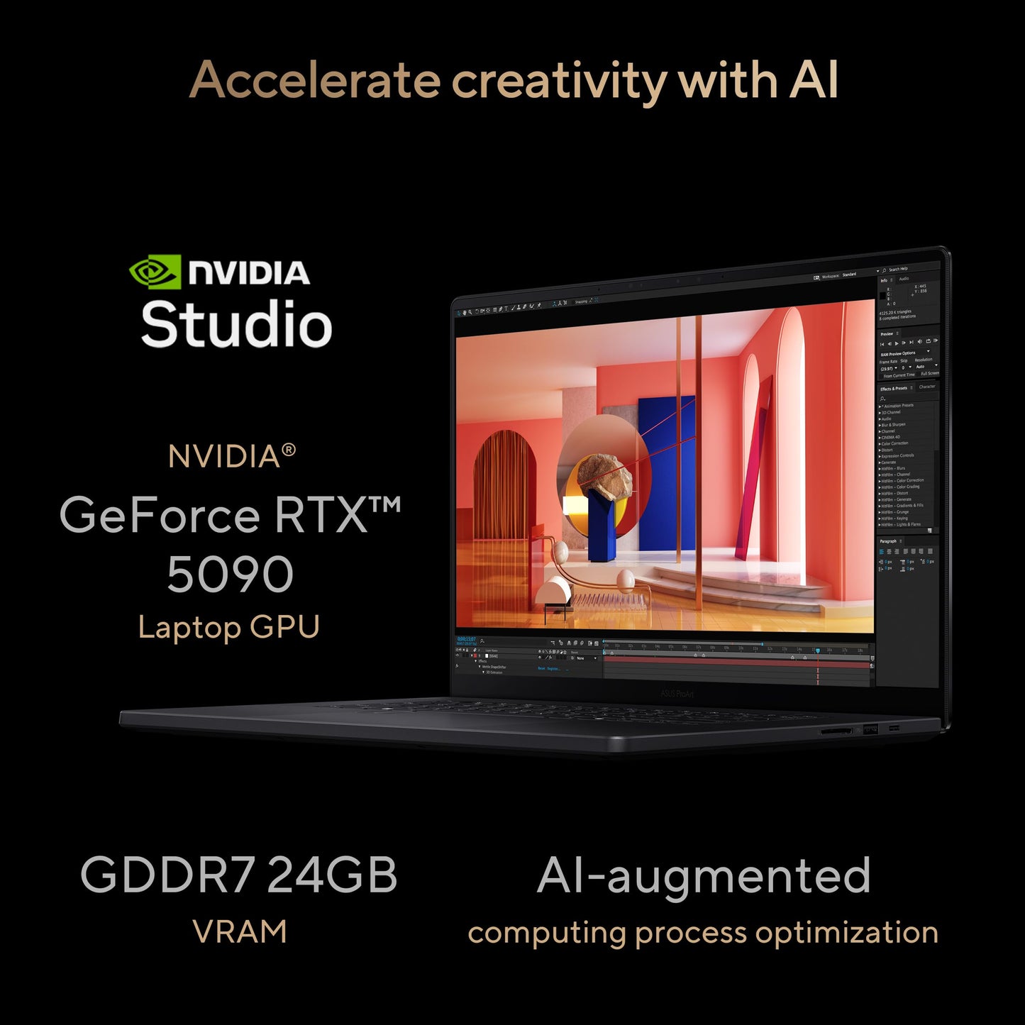 ASUS ProArt P16 OLED (2025), AMD Ryzen AI 9 HX 370, RTX 5090-24GB,64GB RAM, 2TB SSD, 16"/40.64cm Touchscreen, 4K, 120Hz,Windows 11,M365 Basic (1Year)*/Office 2024, Nano Black, 1.95Kg,H7606WX-SE028WS