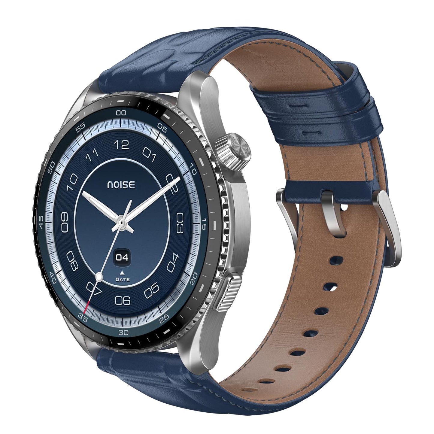 Noise Newly Launched Halo 3 Smart Watch with 1.43” AMOLED Display, 1000 NITS Brightness, Premium Metal Design, Powered by AI Pro, AI Transcription, Morning Briefs, 7-Day Battery (Vintage Blue)