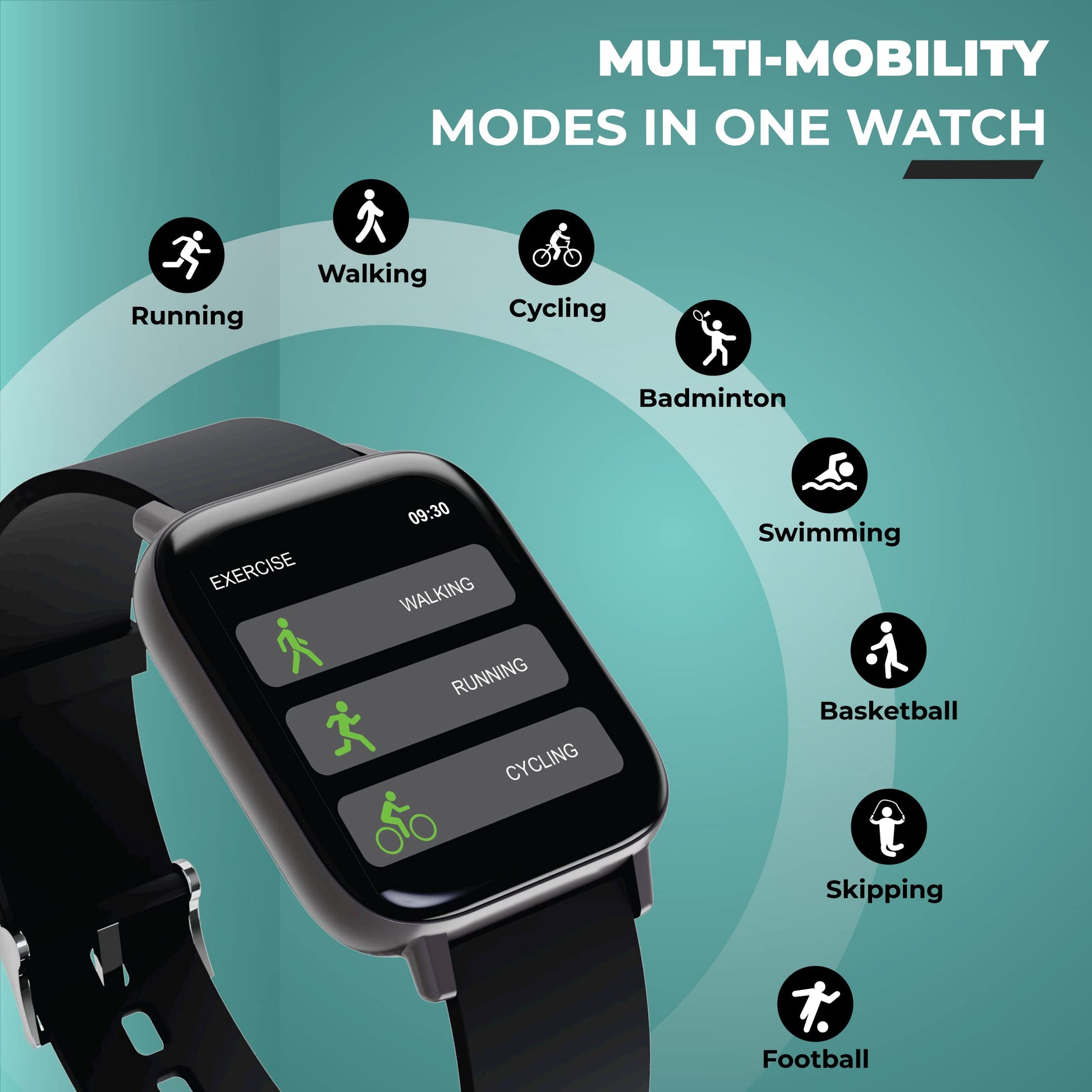 HAMMER Pulse Bluetooth Calling Smart Watch with IP67 Rating