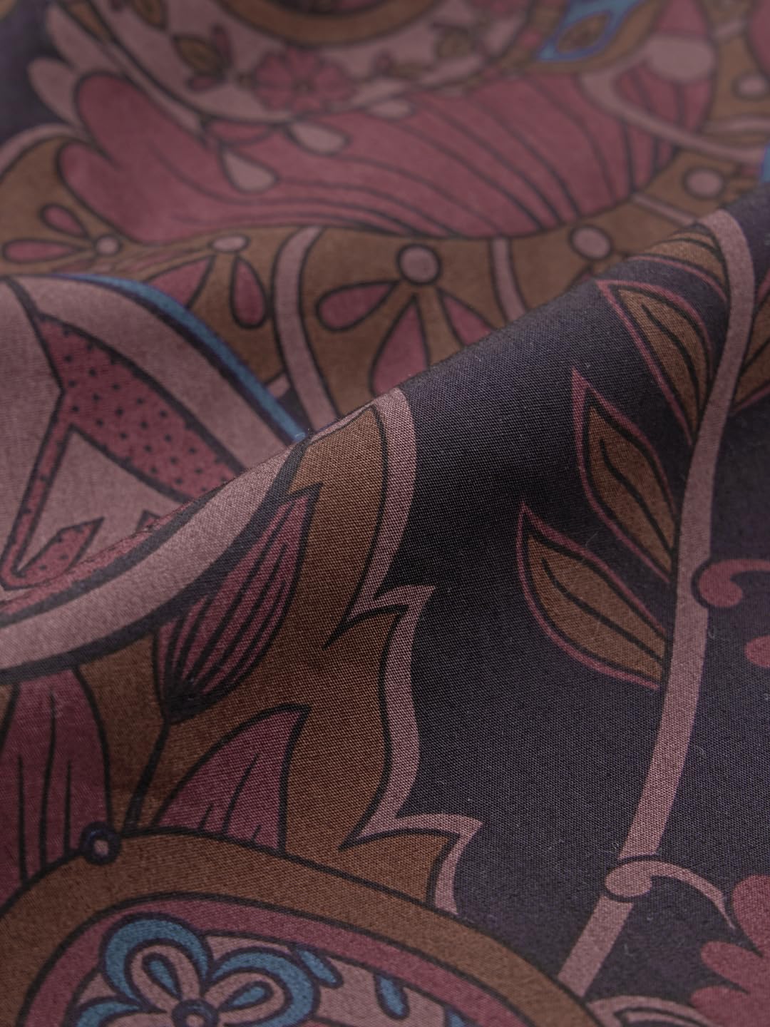 The Souled Store Black Panther Tropical Men and Boys Elastic Waistband Dark Brown and Black All-Over Print Cotton Regular Fit Lightweight Sleepwear Pyjamas