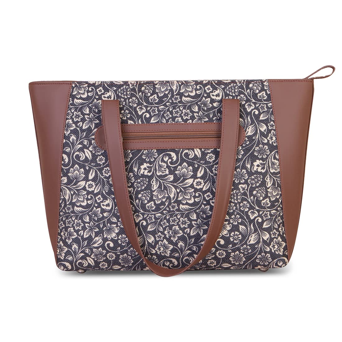 ZOUK Women's Handcrafted Floral Side Tote Bag and Handbag for Office and College