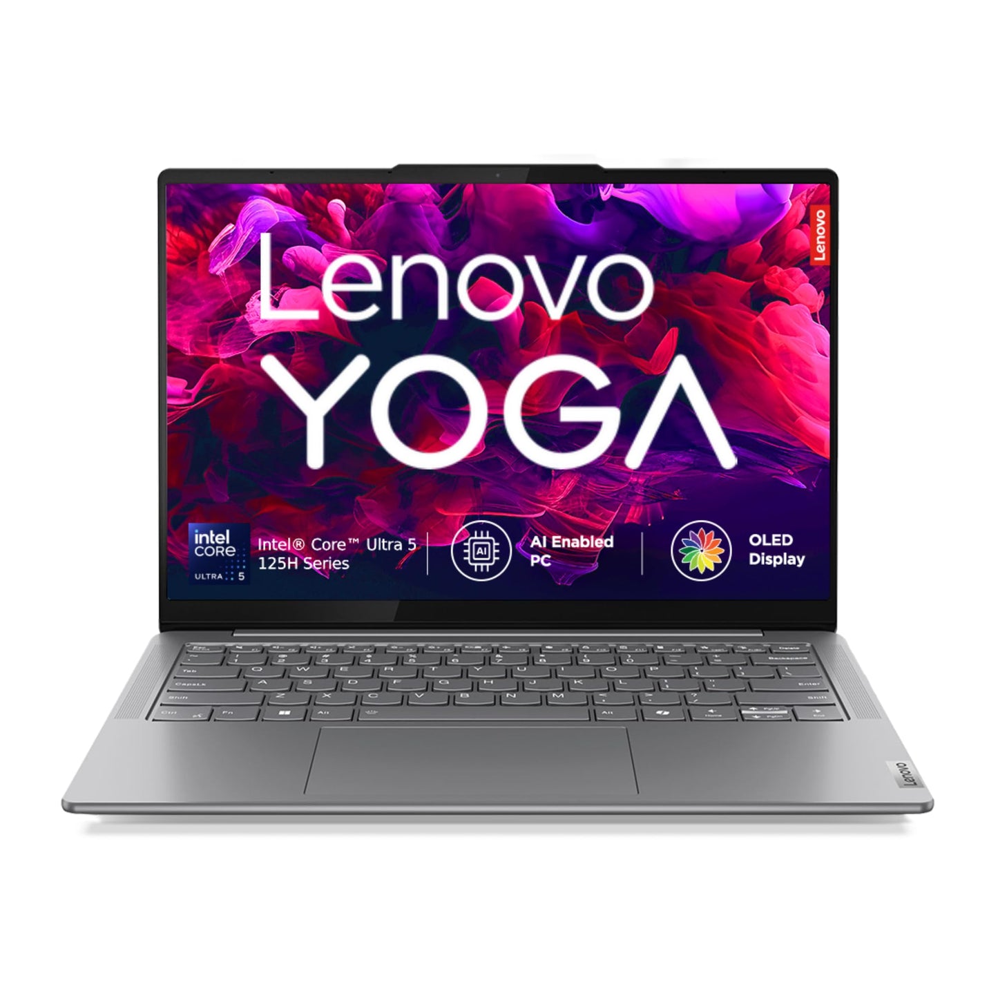 Lenovo Yoga Slim 7 Intel Core Ultra 5 125H 14"(35.5cm) WUXGA-OLED Laptop (16GB RAM/1TB SSD/AI PC/2Wx4 Speakers/Windows 11/Microsoft 365 Basic + Office Home 2024/1Yr ADP Free/Grey/1.4Kg), 83CV00DGIN