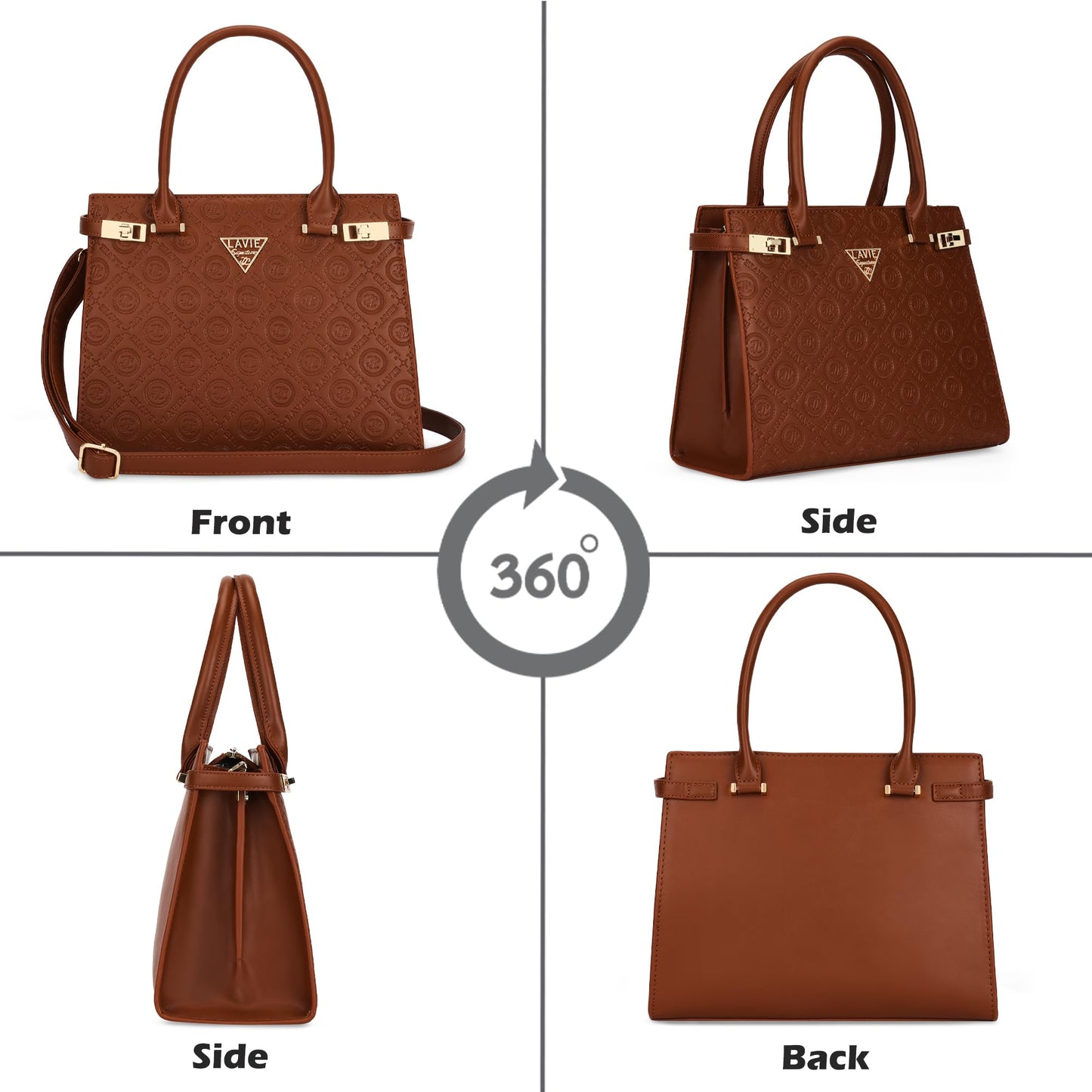 Lavie Signature Women's Michigan Satchel Handbag for Women | Satchel Bag for Work | Ladies purse | Stylish Shoulder Bag | Gift For Women