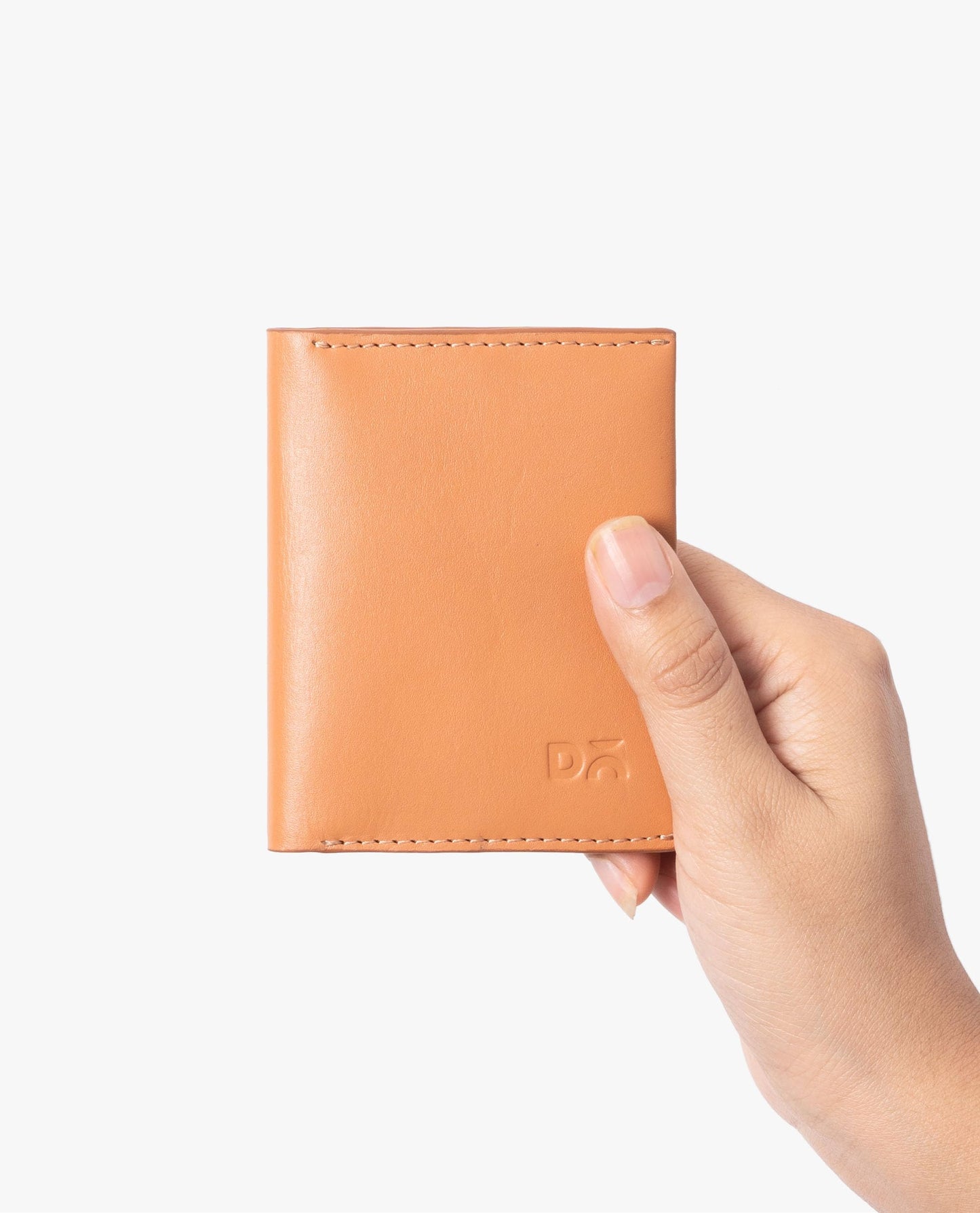 DailyObjects Tan Even Bi-Fold Card Wallet | Men | Premium Design | Full-Grain Leather | Gents Wallet Branded | Handcrafted | Guys| Card Holder | Dedicated Sleeve| 4 Card Slots| Dual-Tone Colourways