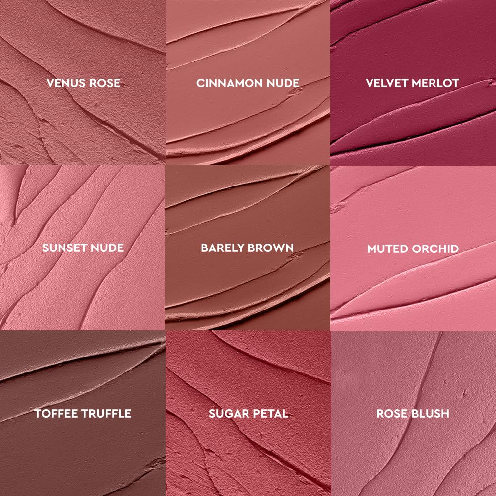 Kiro Non-Stop Airy Matte Liquid Lipstick - Barely Brown (Muted Brown), 5ml | Super-Pigmented, Long-Lasting, hydrating | Waterproof, Smudge-Proof, Lightweight | Infused with Avocado & Apricot Oil