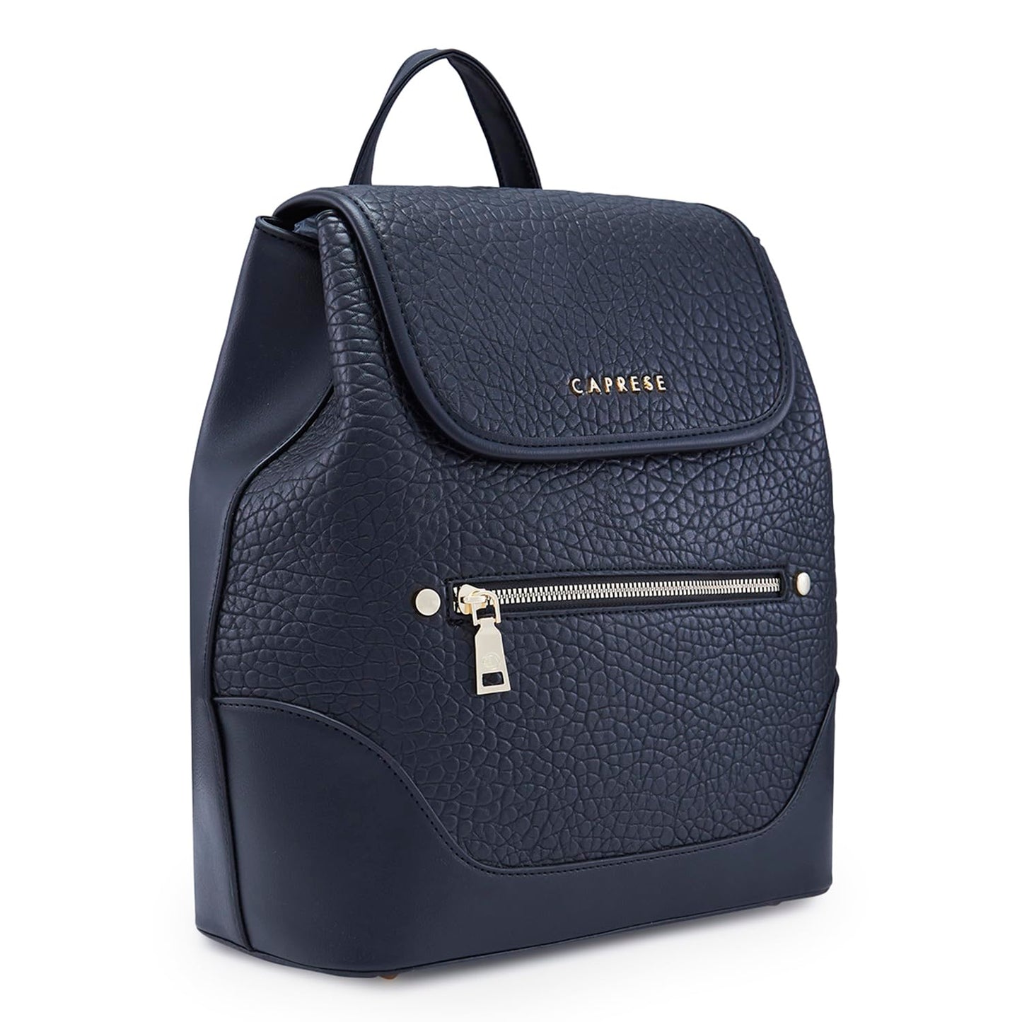 Caprese Skylar Casual Backpack, Medium | Fashion Backpack for Women with Adjustable Shoulder Strap, Magnetic Snap & Secure Zip Closure | for Everyday Outings, College and Travel (Black)