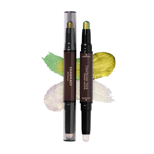 Charmacy Milano Zodiac Eyeshadow Stick - #906 Gemini, Dual-Ended, Highly Pigmented & Duochrome Eyeshadow, Enriched with Cacao Seed Butter, 1.8 Gms